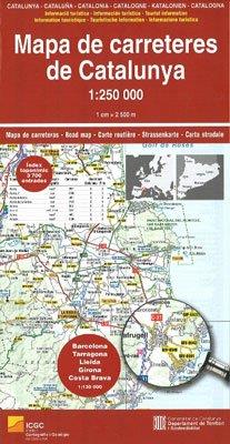 MAPA DE CARRETERES DE CATALUNYA 1:250.000 -ICGC | 9788439396710 | ICGC | Llibreria Online de Banyoles | Comprar llibres en català i castellà online