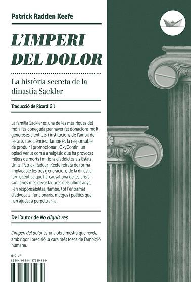 L'IMPERI DEL DOLOR | 9788417339739 | KEEFE, PATRICK RADDEN | Llibreria Online de Banyoles | Comprar llibres en català i castellà online