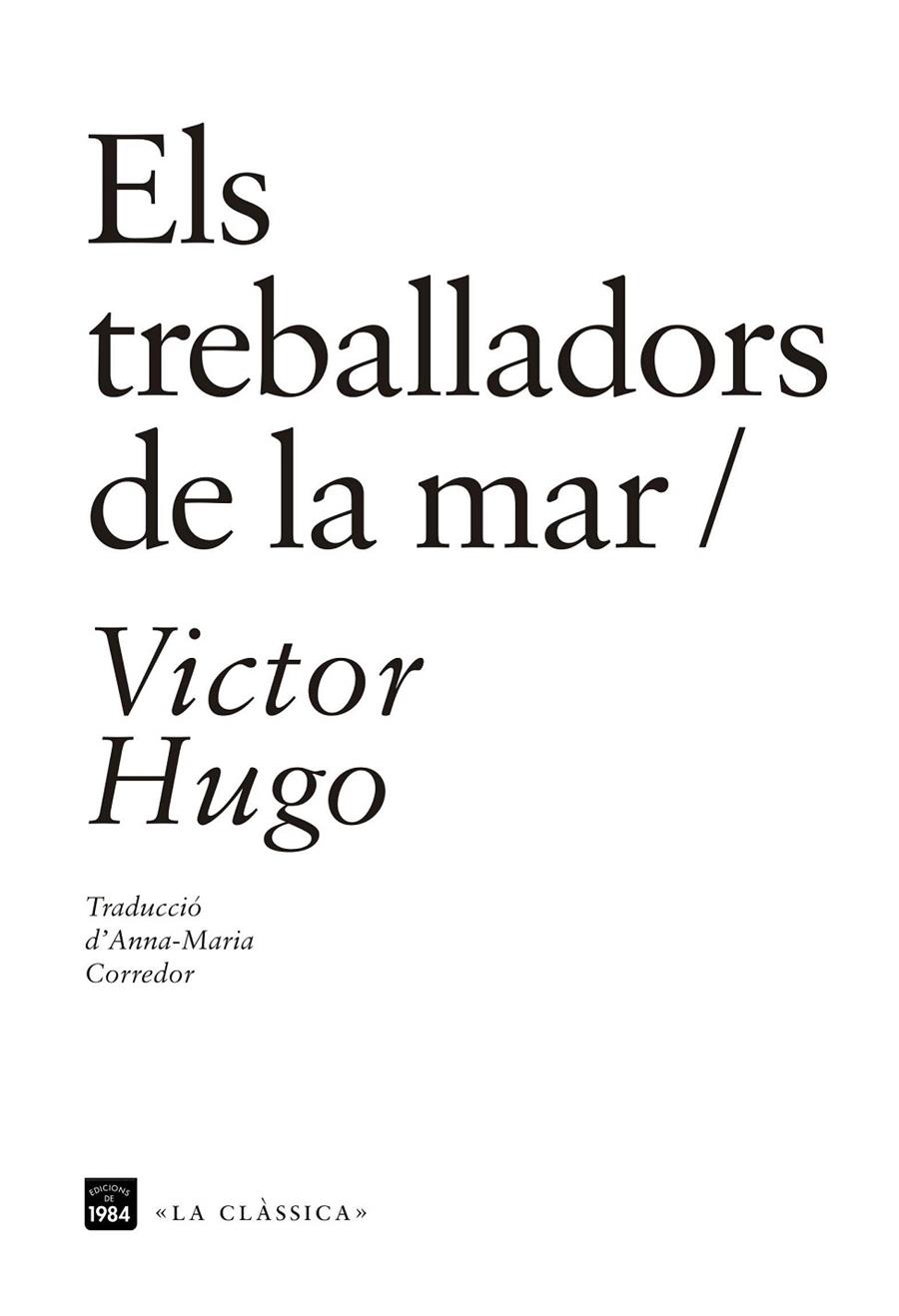 ELS TREBALLADORS DE LA MAR | 9788416987115 | HUGO, VICTOR | Llibreria Online de Banyoles | Comprar llibres en català i castellà online