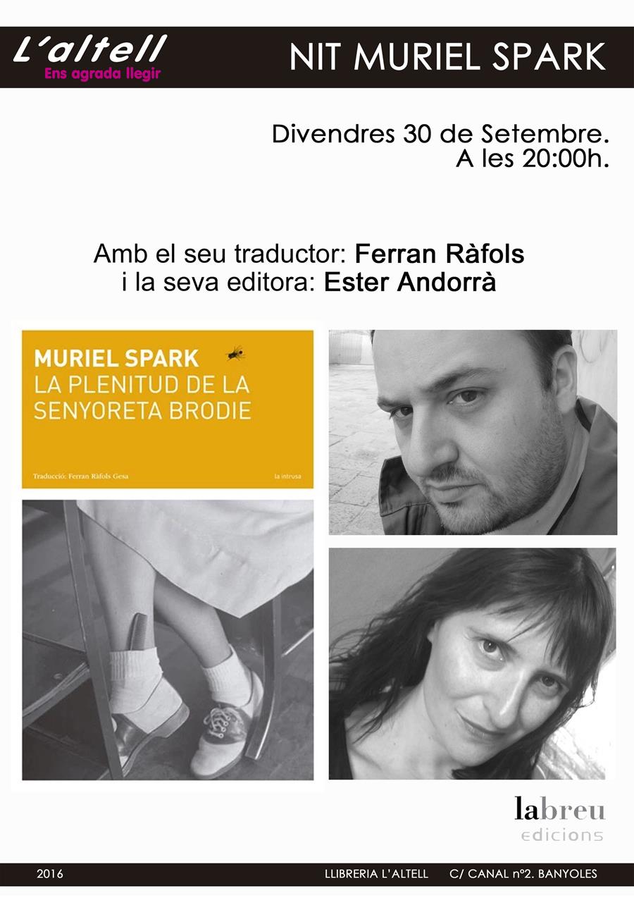 NIT MURIEL SPARK - Llibreria Online de Banyoles | Comprar llibres en català i castellà online