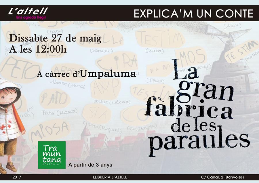 LA GRAN FÀBRICA DE PARAULES - Llibreria Online de Banyoles | Comprar llibres en català i castellà online