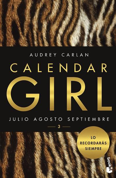 CALENDAR GIRL 3 JULIO AGOSTO SEPTIEMBRE | 9788408173342 | CARLAN, AUDREY | Llibreria Online de Banyoles | Comprar llibres en català i castellà online