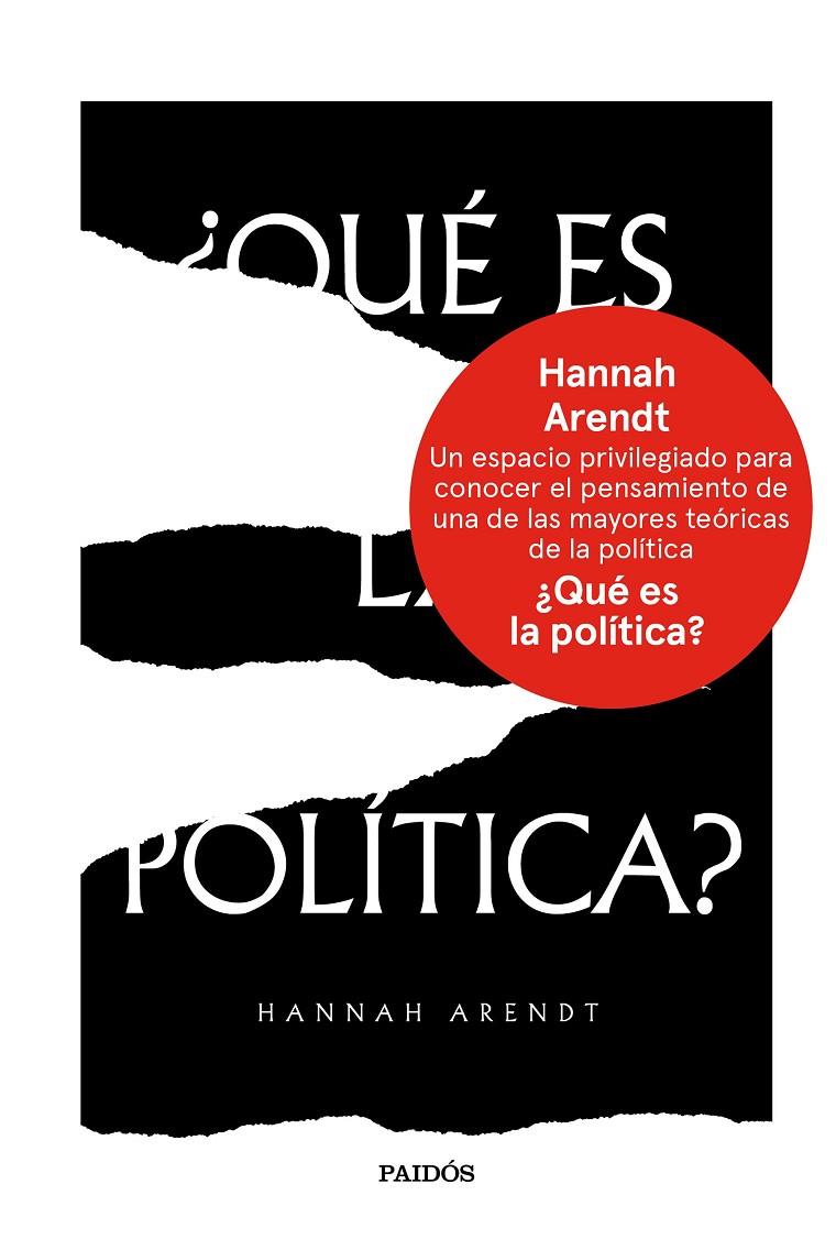 ¿QUÉ ES LA POLÍTICA? | 9788449334382 | ARENDT, HANNAH | Llibreria Online de Banyoles | Comprar llibres en català i castellà online