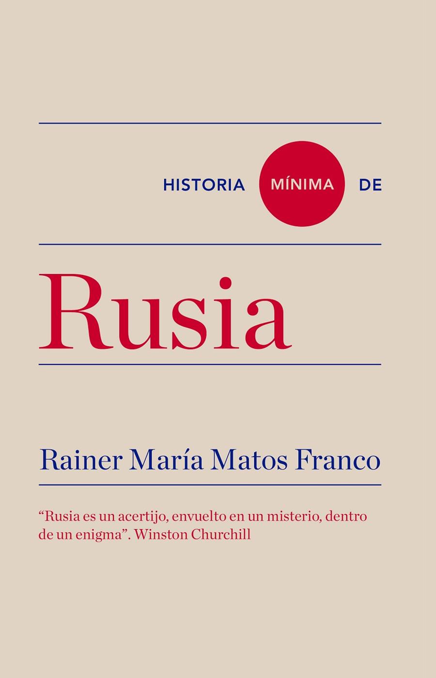 HISTORIA MÍNIMA DE RUSIA | 9788417141615 | MATOS FRANCO, RAINER MARÍA | Llibreria L'Altell - Llibreria Online de Banyoles | Comprar llibres en català i castellà online - Llibreria de Girona