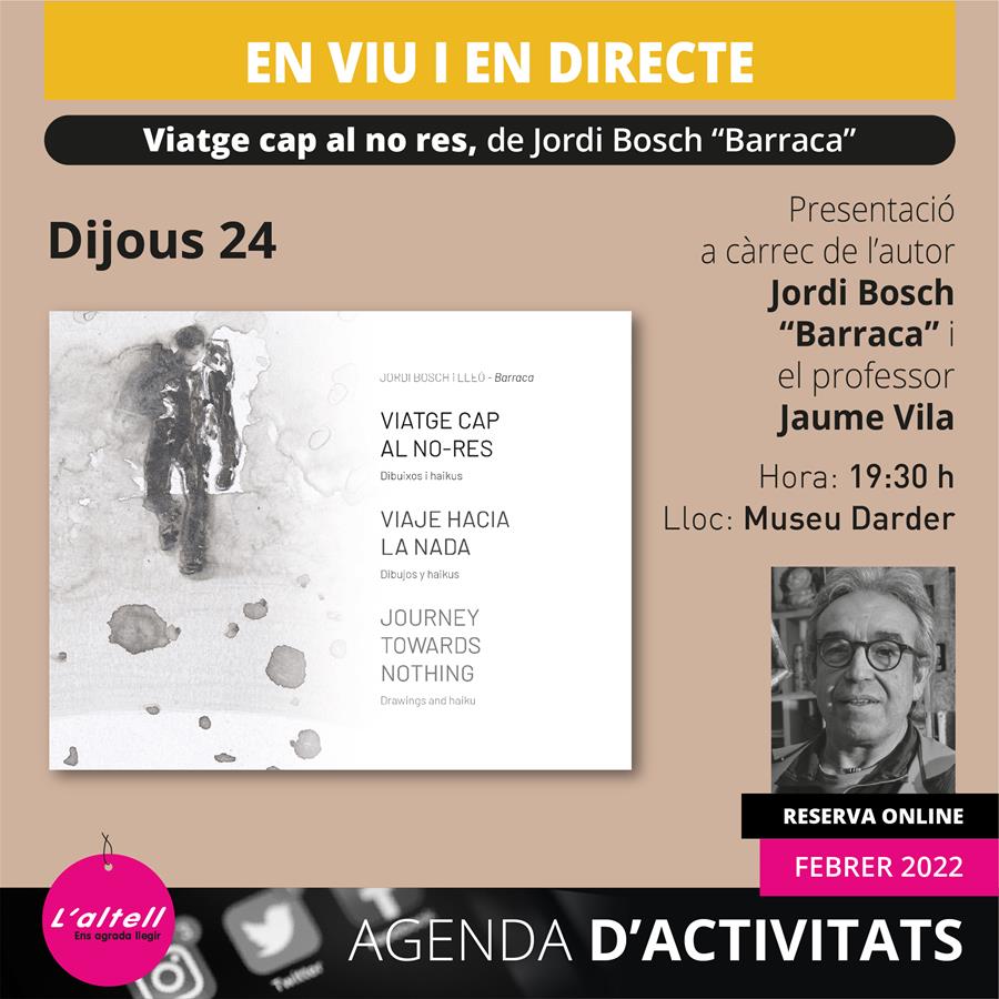 EN VIU I EN DIRECTE amb JORDI BOSCH "BARRACA" - Llibreria Online de Banyoles | Comprar llibres en català i castellà online