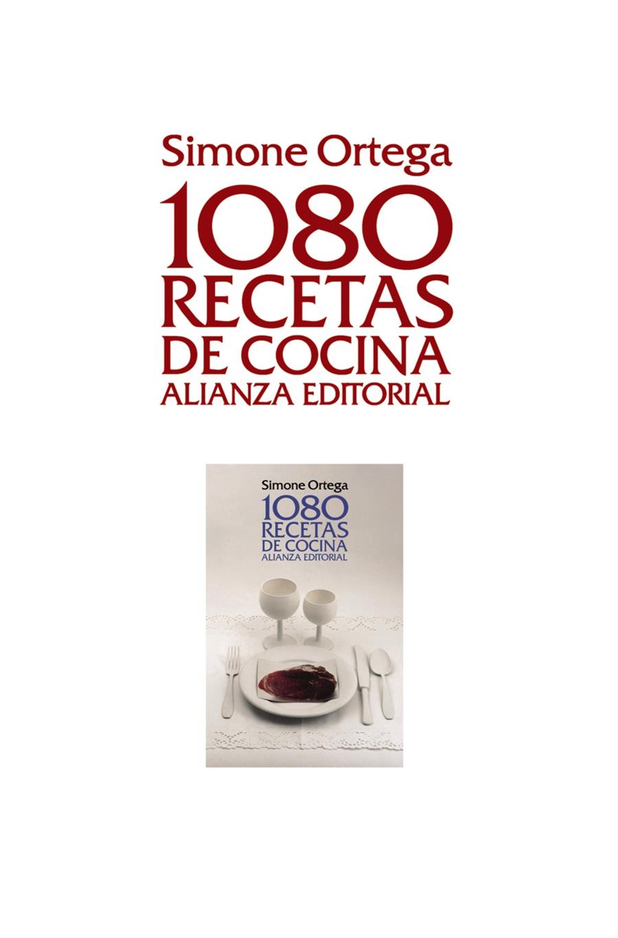 1080 RECETAS DE COCINA | 9788420678696 | ORTEGA, SIMONE | Llibreria L'Altell - Llibreria Online de Banyoles | Comprar llibres en català i castellà online - Llibreria de Girona