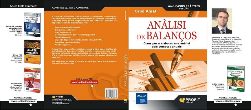 ANALISIS DE BALANCES | 9788496998827 | AMAT, ORIOL | Llibreria L'Altell - Llibreria Online de Banyoles | Comprar llibres en català i castellà online - Llibreria de Girona