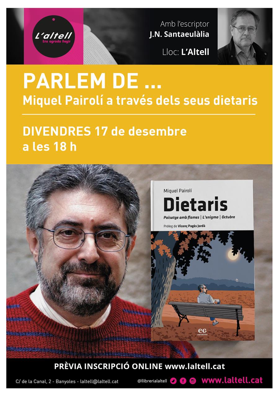 PARLEM DE... MIQUEL PAIROLÍ amb J.N.SANTAEULÀLIA | 263776 | Llibreria Online de Banyoles | Comprar llibres en català i castellà online