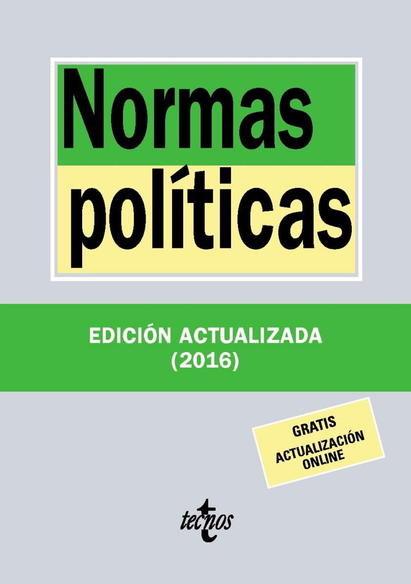 NORMAS POLÍTICAS | 9788430969678 | EDITORIAL TECNOS | Llibreria Online de Banyoles | Comprar llibres en català i castellà online
