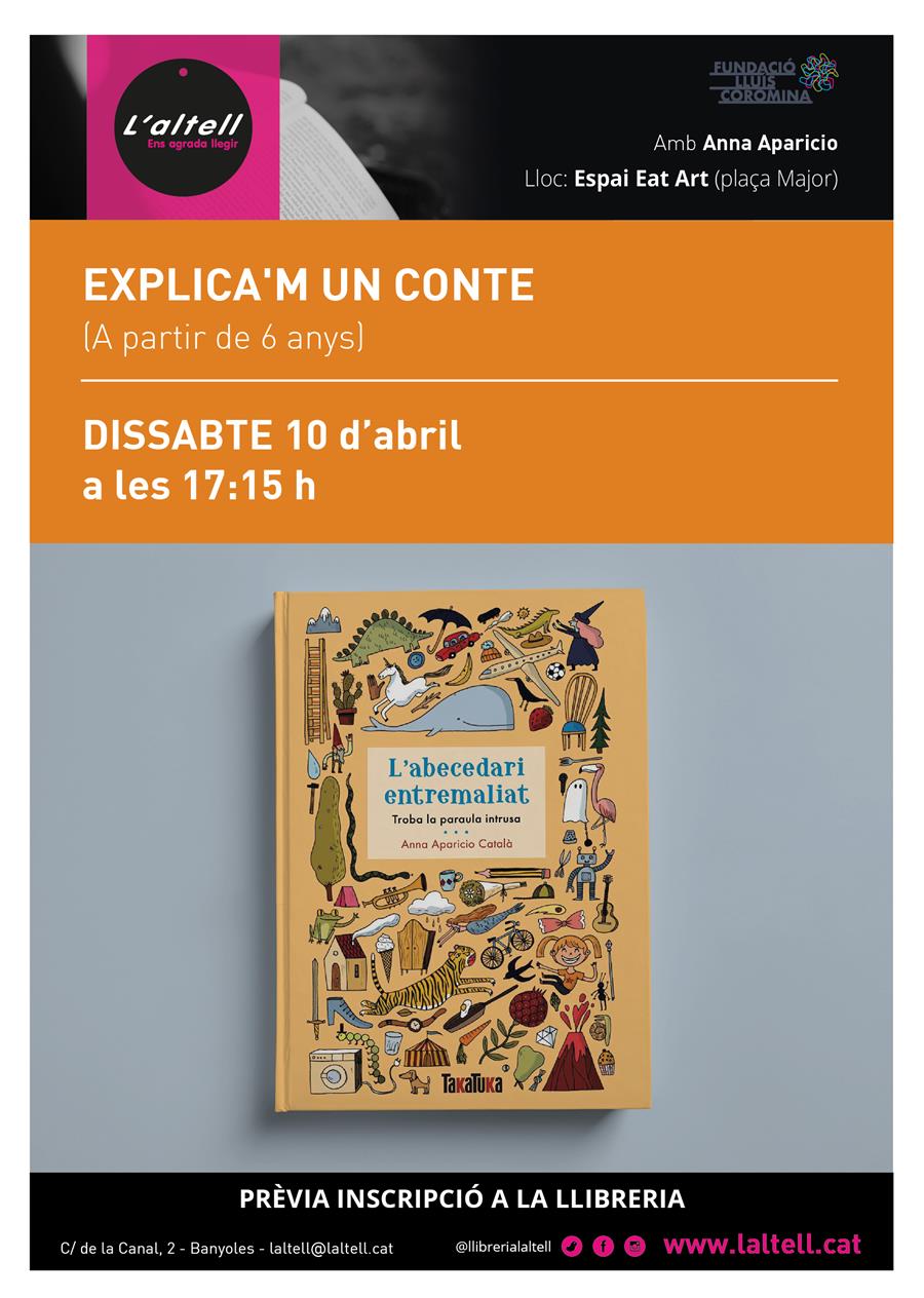 EXPLICA'M UN CONTE +6 anys amb ANNA APARICIO - Llibreria Online de Banyoles | Comprar llibres en català i castellà online