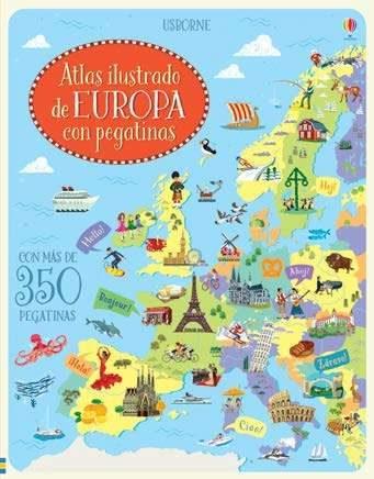 ATLES IL LUSTRAT D'EUROPA AMB ADHESIUS | 9781474955515 | USBORNE | Llibreria L'Altell - Llibreria Online de Banyoles | Comprar llibres en català i castellà online - Llibreria de Girona