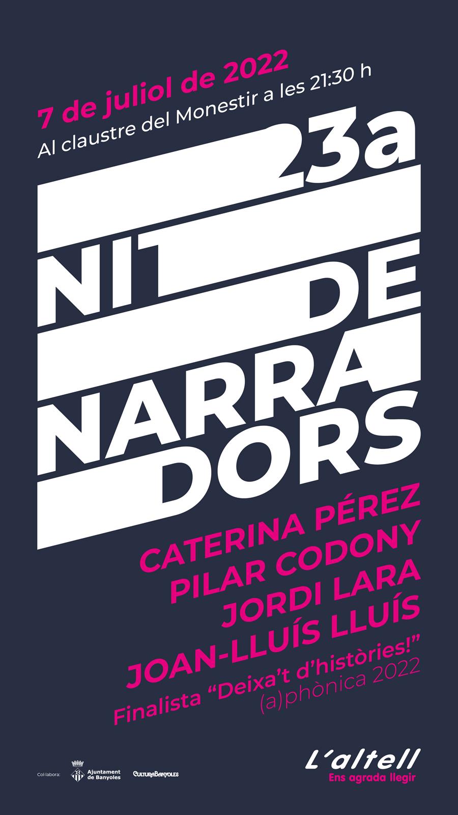 23ª NIT DE NARRADORS - Llibreria L'Altell - Llibreria Online de Banyoles | Comprar llibres en català i castellà online - Llibreria de Girona