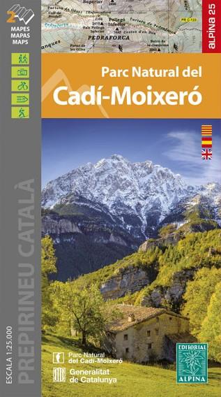 MAPA PARC NATURAL DEL CADÍ-MOIXERÓ 1:25.000 | 9788480909273 | ALPINA | Llibreria L'Altell - Llibreria Online de Banyoles | Comprar llibres en català i castellà online - Llibreria de Girona