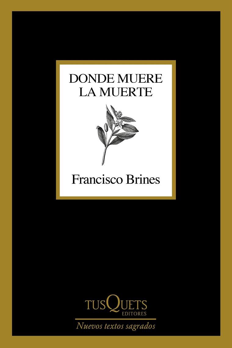 DONDE MUERE LA MUERTE | 9788411070188 | BRINES, FRANCISCO | Llibreria L'Altell - Llibreria Online de Banyoles | Comprar llibres en català i castellà online - Llibreria de Girona