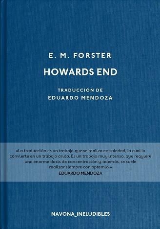 HOWARDS END | 9788417181468 | FORSTER, EDWARD MORGAN | Llibreria L'Altell - Llibreria Online de Banyoles | Comprar llibres en català i castellà online - Llibreria de Girona