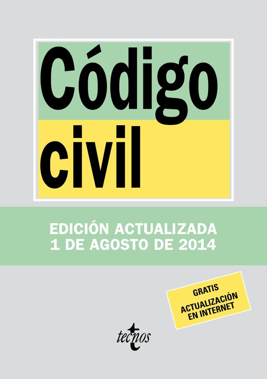 CÓDIGO CIVIL | 9788430962341 | EDITORIAL TECNOS | Llibreria L'Altell - Llibreria Online de Banyoles | Comprar llibres en català i castellà online - Llibreria de Girona