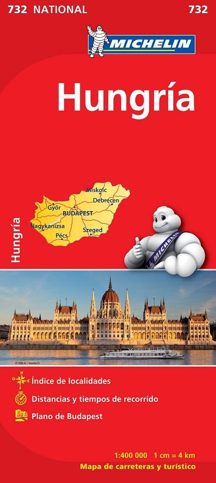 MAPA NATIONAL HUNGRÍA | 9782067171909 | VARIOS AUTORES | Llibreria Online de Banyoles | Comprar llibres en català i castellà online