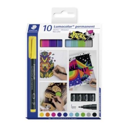 ROT. LUMOCOLOR PERMANNT F 10 PCS | 4007817086100 | Llibreria L'Altell - Llibreria Online de Banyoles | Comprar llibres en català i castellà online - Llibreria de Girona