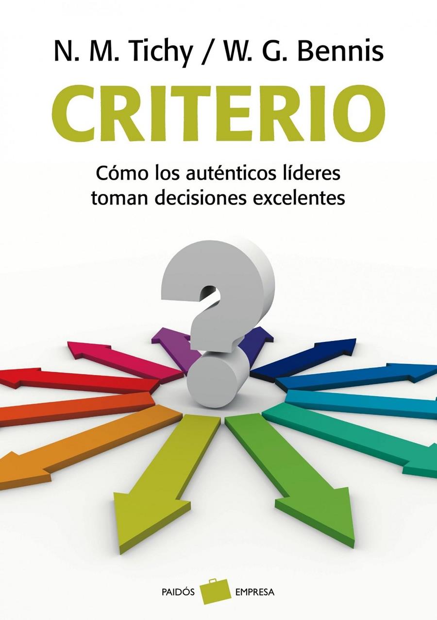 CRITERIO | 9788449323805 | TICHY NOEL M. | Llibreria Online de Banyoles | Comprar llibres en català i castellà online