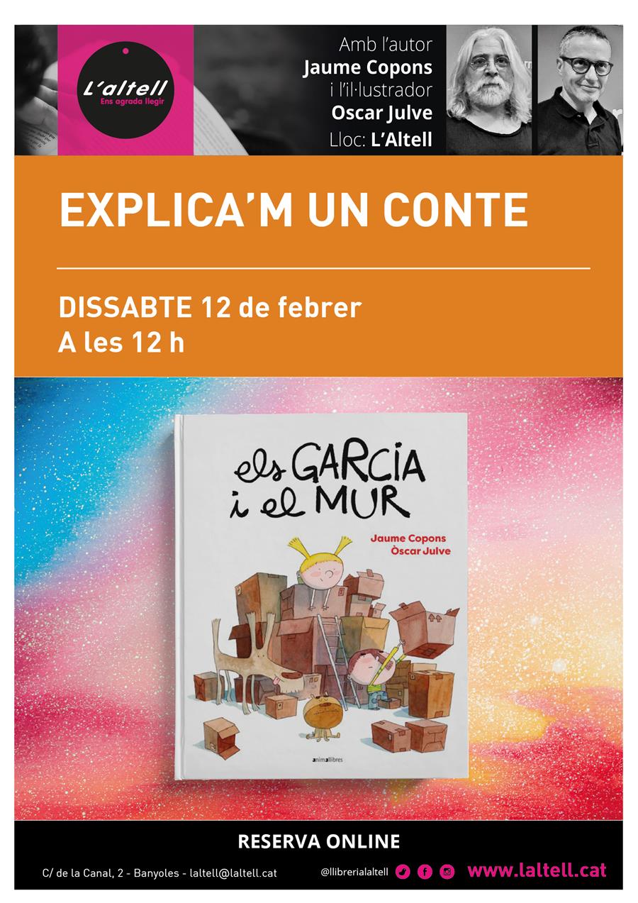 EXPLICA'M UN CONTE amb JAUME COPONS I OSCAR JULBE | 264573 | Llibreria L'Altell - Llibreria Online de Banyoles | Comprar llibres en català i castellà online - Llibreria de Girona