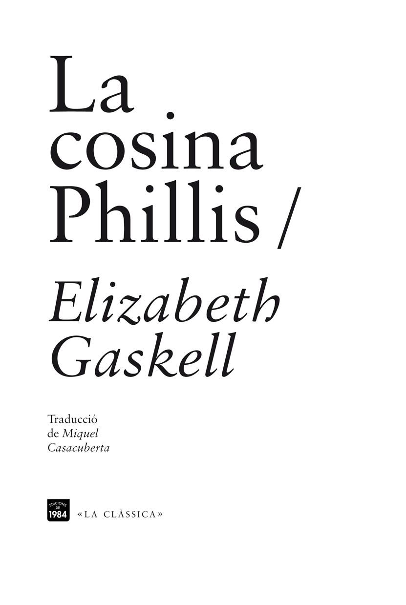 COSINA PHILLIS, LA | 9788492440931 | GASKELL, ELIZABETH | Llibreria Online de Banyoles | Comprar llibres en català i castellà online