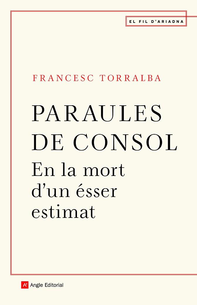 PARAULES DE CONSOL | 9788418197246 | TORRALBA ROSELLÓ, FRANCESC | Llibreria Online de Banyoles | Comprar llibres en català i castellà online