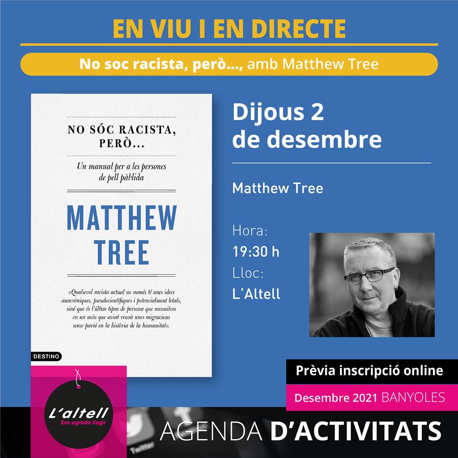 EN VIU I EN DIRECTE amb MATTHEW TREE (Reserva online) - Llibreria Online de Banyoles | Comprar llibres en català i castellà online