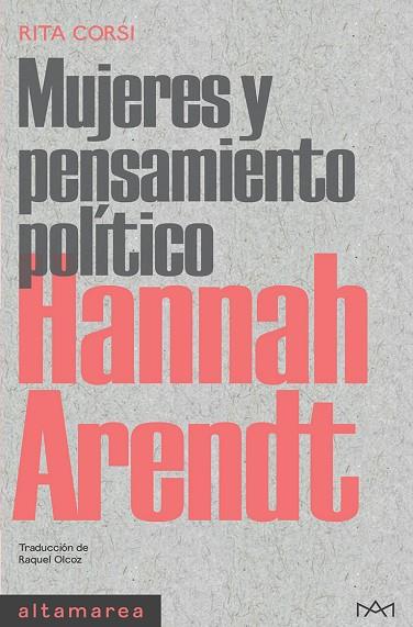 HANNAH ARENDT | 9788418481772 | CORSI, RITA | Llibreria Online de Banyoles | Comprar llibres en català i castellà online