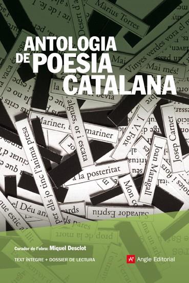 ANTOLOGIA DE POESIA CAT. ANGLE | 9788496970557 | DESCLOT, MIQUEL (A CURA) | Llibreria Online de Banyoles | Comprar llibres en català i castellà online