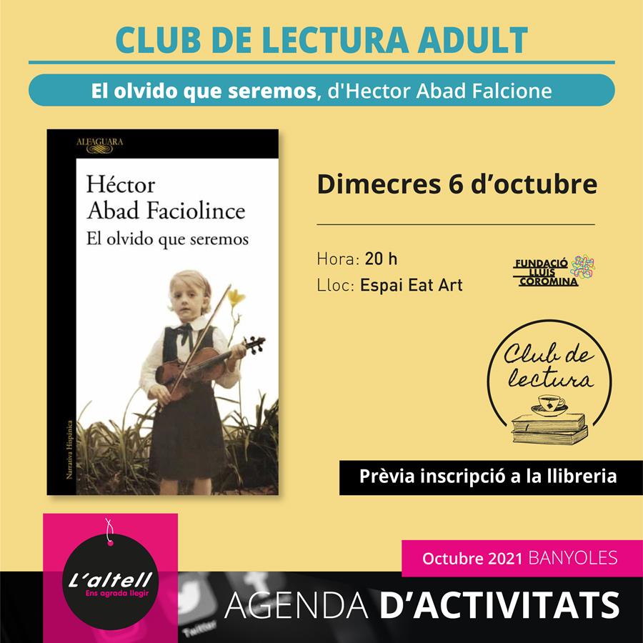 CLUB DE LECTURA -ADULT- (inscripcions a L'altell) - - Llibreria Online de Banyoles | Comprar llibres en català i castellà online