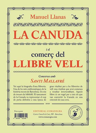 LA CANUDA I EL COMERÇ DEL LLIBRE VELL | 9788418022401 | LLANAS PONT, MANUEL | Llibreria Online de Banyoles | Comprar llibres en català i castellà online