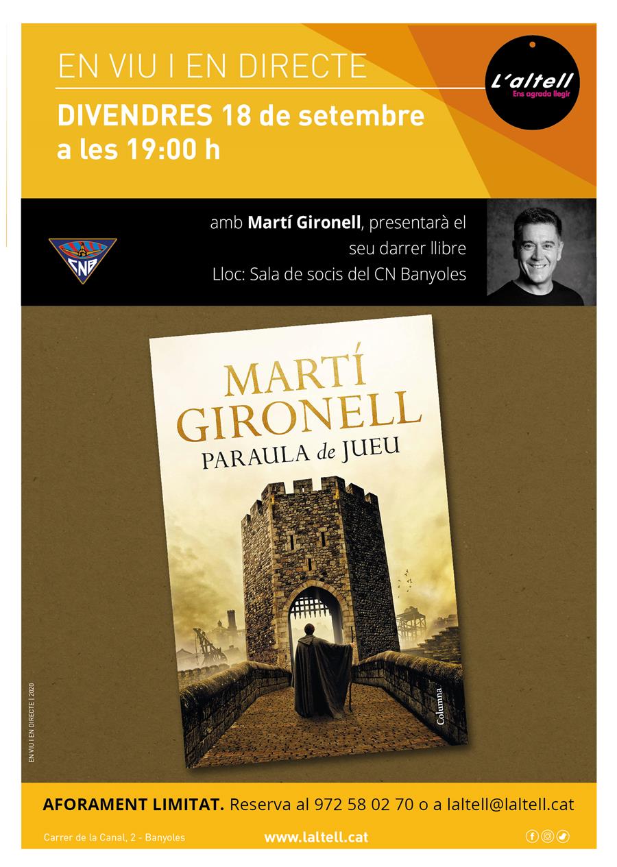 EN VIU I EN DIRECTE amb MARTÍ GIRONELL - Llibreria Online de Banyoles | Comprar llibres en català i castellà online
