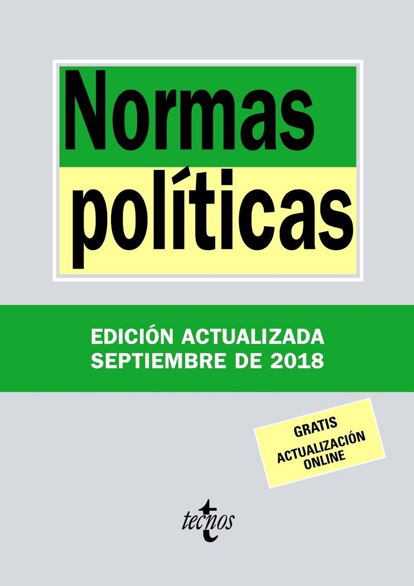 NORMAS POLÍTICAS | 9788430975075 | EDITORIAL TECNOS | Llibreria Online de Banyoles | Comprar llibres en català i castellà online