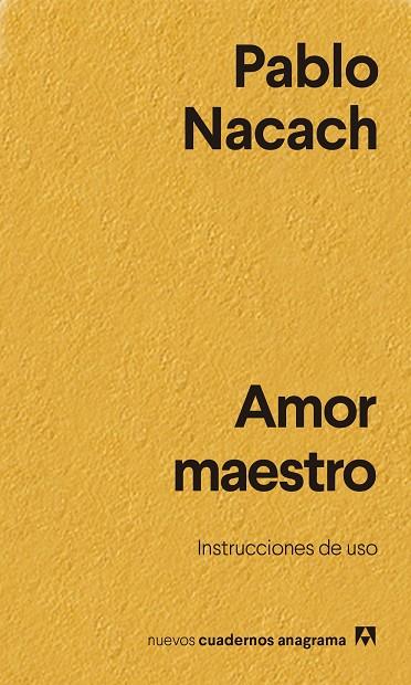 AMOR MAESTRO | 9788433916402 | NACACH, PABLO | Llibreria Online de Banyoles | Comprar llibres en català i castellà online