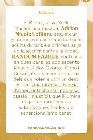 RANDOM FAMILY | 9788419571250 | ADRIAN NICOLE, LEBLANC | Llibreria Online de Banyoles | Comprar llibres en català i castellà online