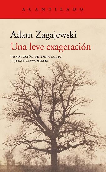 UNA LEVE EXAGERACIÓN | 9788417346980 | ZAGAJEWSKI, ADAM | Llibreria Online de Banyoles | Comprar llibres en català i castellà online