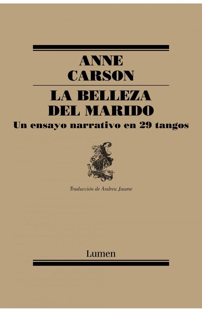BELLEZA DEL MARIDO, LA | 9788426407184 | CARSON, ANNE | Llibreria Online de Banyoles | Comprar llibres en català i castellà online