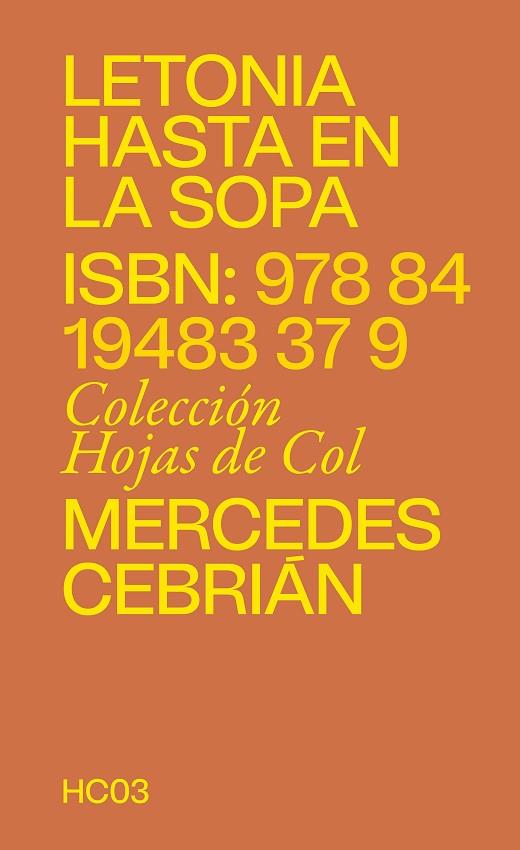 LETONIA HASTA EN LA SOPA | 9788419483379 | CEBRIÁN, MERCEDES | Llibreria Online de Banyoles | Comprar llibres en català i castellà online