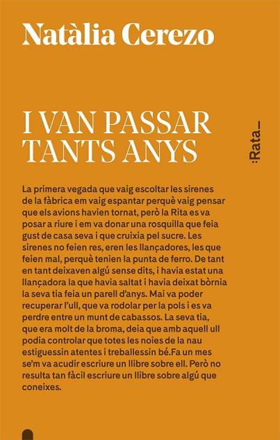 I VAN PASSAR TANTS ANYS | 9788416738045 | CEREZO, NATÀLIA | Llibreria Online de Banyoles | Comprar llibres en català i castellà online