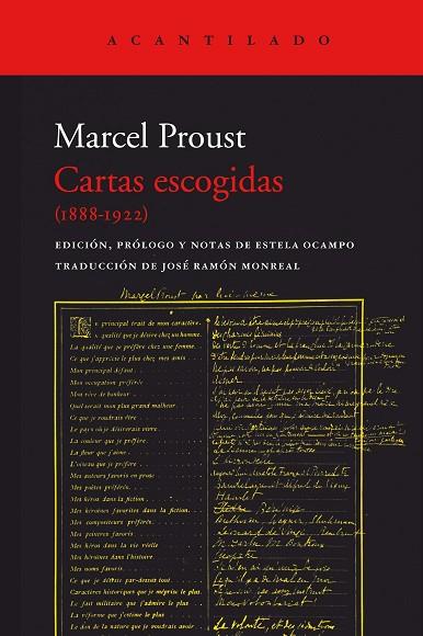 CARTAS ESCOGIDAS (1888-1922) | 9788419036100 | PROUST, MARCEL | Llibreria Online de Banyoles | Comprar llibres en català i castellà online