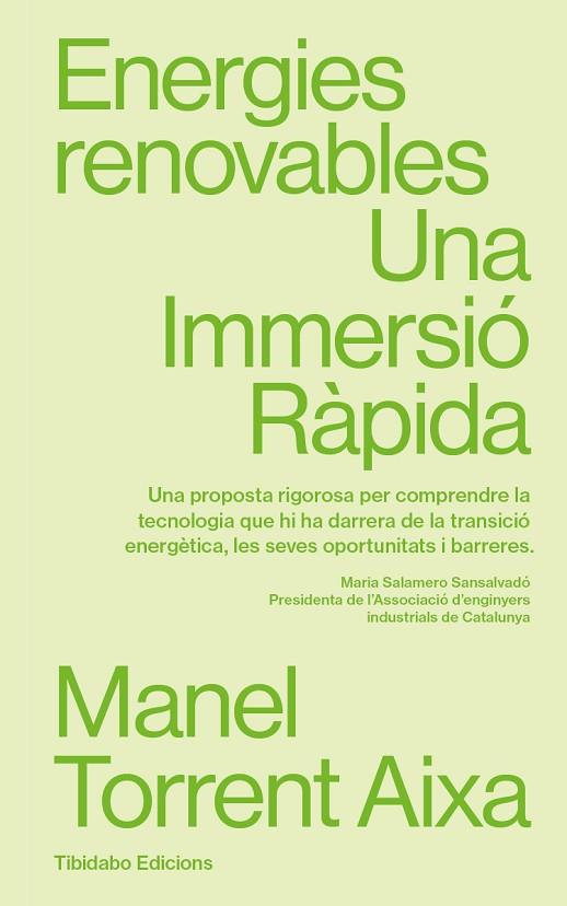 ENERGIES RENOVABLES | 9788410013025 | TORRENT, MANEL | Llibreria Online de Banyoles | Comprar llibres en català i castellà online
