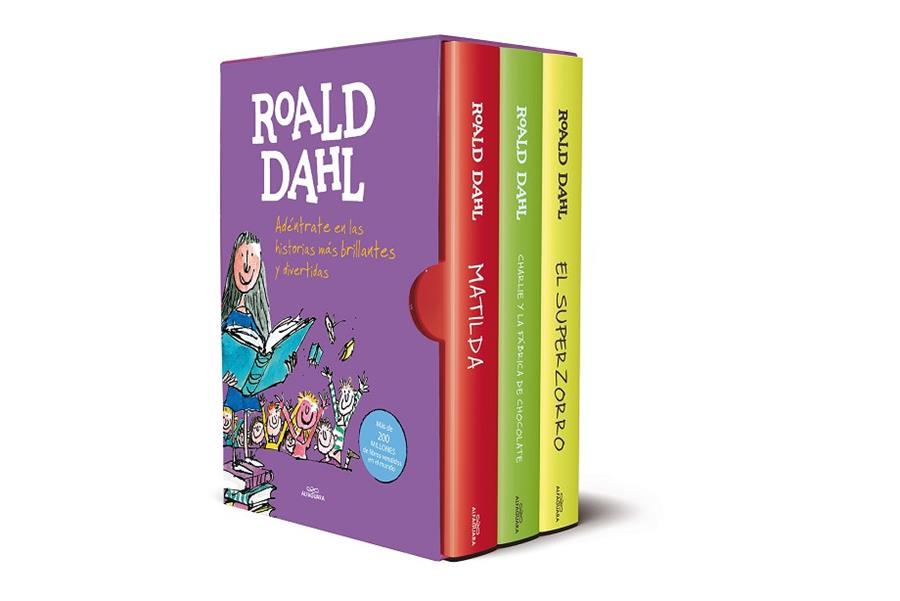 ROALD DAHL (EDICIÓN ESTUCHE CON: MATILDA | CHARLIE Y LA FÁBRICA DE CHOCOLATE | EL SUPERZORRO) | 9788420459622 | DAHL, ROALD | Llibreria Online de Banyoles | Comprar llibres en català i castellà online