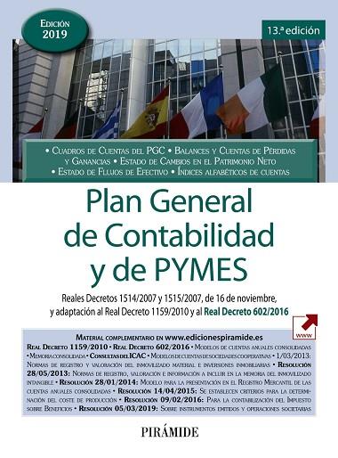 PLAN GENERAL DE CONTABILIDAD Y DE PYMES | 9788436841688 | EDICIONES PIRÁMIDE | Llibreria Online de Banyoles | Comprar llibres en català i castellà online