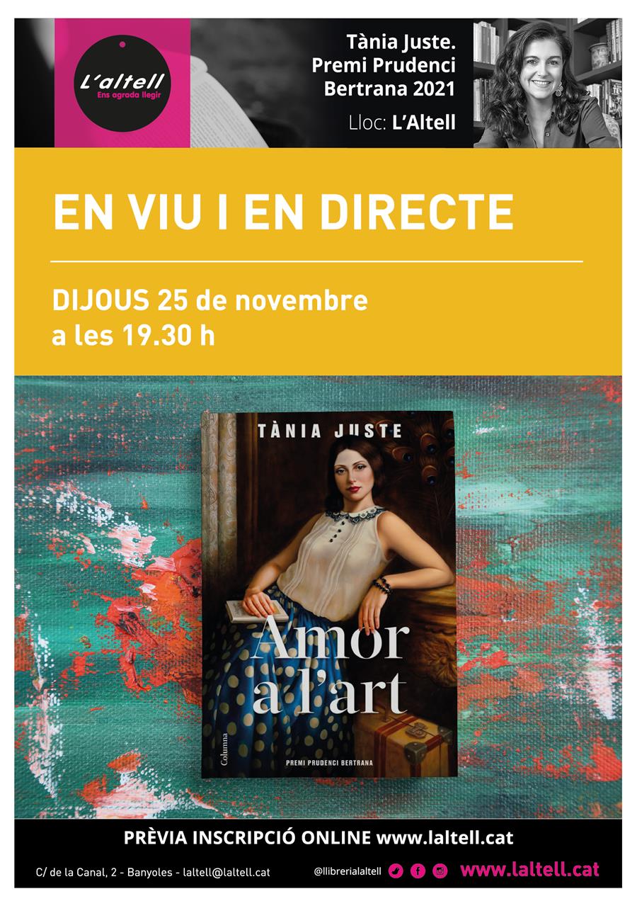 EN VIU I EN DIRECTE amb TÀNIA JUSTE (Reserva online) - Llibreria Online de Banyoles | Comprar llibres en català i castellà online