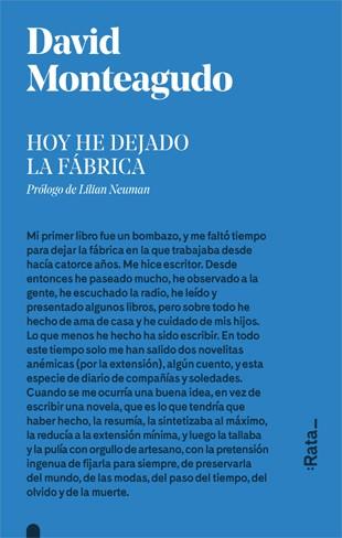 HOY HE DEJADO LA FÁBRICA | 9788416738281 | MONTEAGUDO, DAVID | Llibreria Online de Banyoles | Comprar llibres en català i castellà online