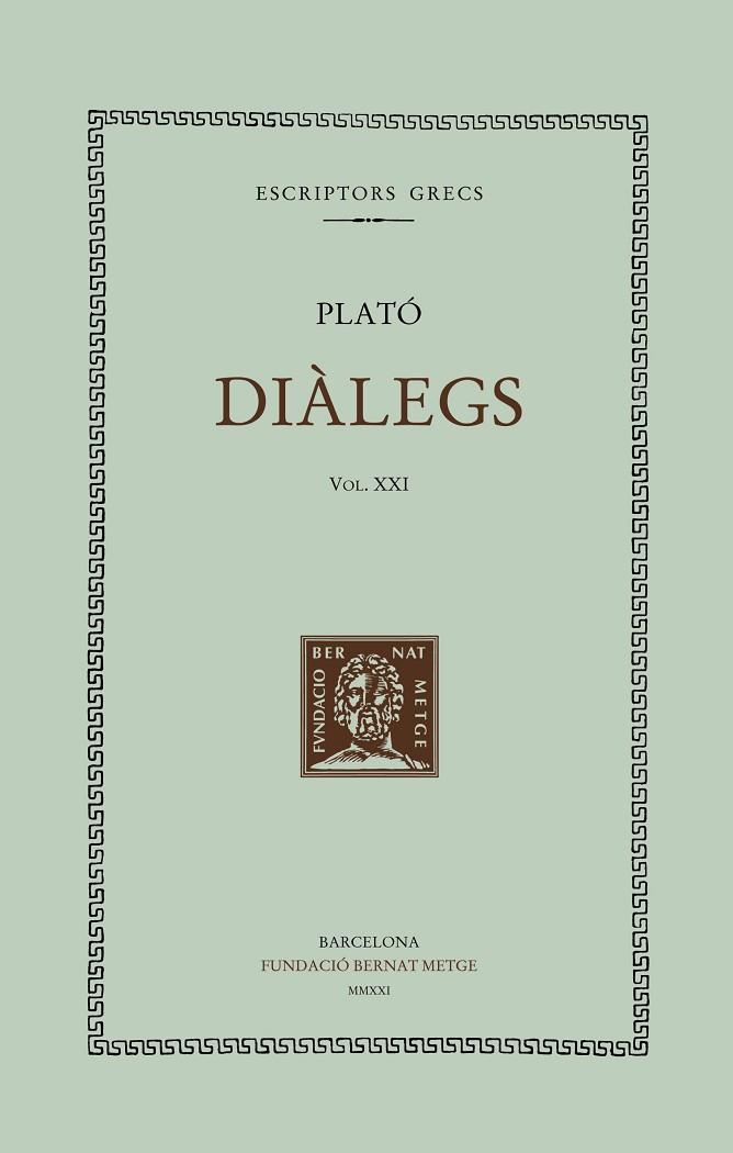DIÀLEGS, VOL. XXI | 9788498593761 | PLATÓ | Llibreria Online de Banyoles | Comprar llibres en català i castellà online