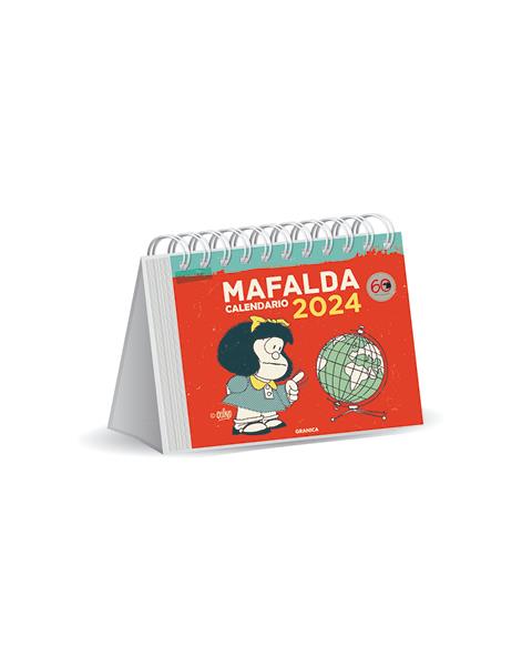 MAFALDA 2024, CALENDARIO ESCRITORIO ROJO | 9789878935683 | QUINO | Llibreria Online de Banyoles | Comprar llibres en català i castellà online