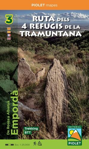 RUTA DELS 4 REFUGIS DE LA TRAMUNTANA 1:25.000 | 9788412020168 | PIOLET | Llibreria Online de Banyoles | Comprar llibres en català i castellà online