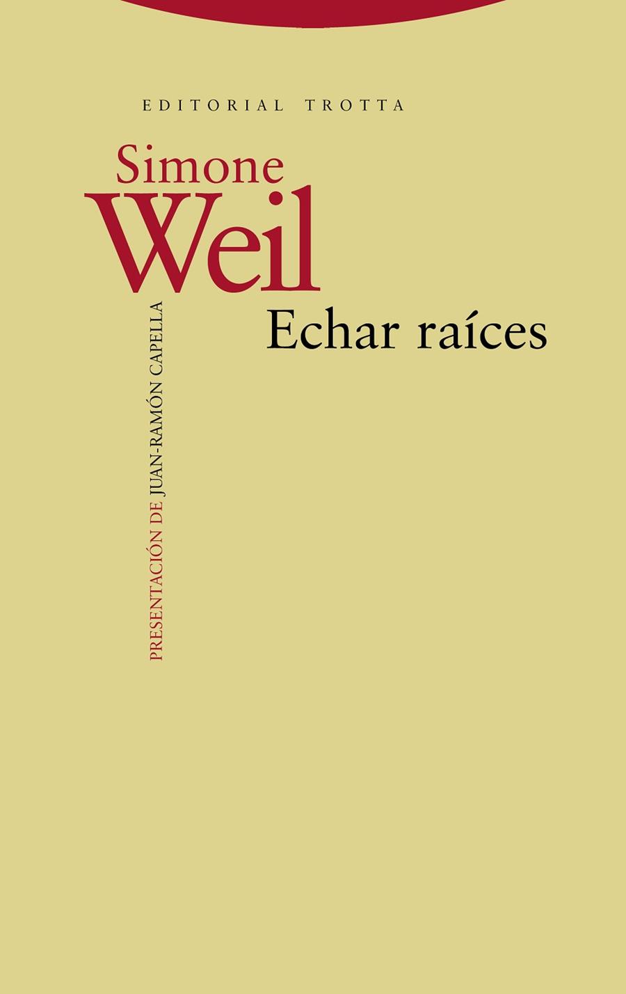 ECHAR RAÍCES | 9788498795325 | WEIL, SIMONE | Llibreria Online de Banyoles | Comprar llibres en català i castellà online