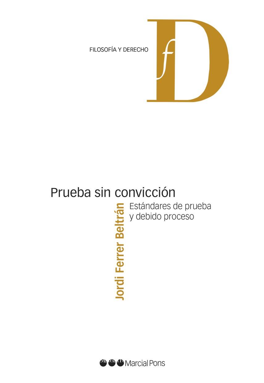 PRUEBA SIN CONVICCIÓN | 9788413811079 | FERRER BELTRÁN, JORDI | Llibreria Online de Banyoles | Comprar llibres en català i castellà online